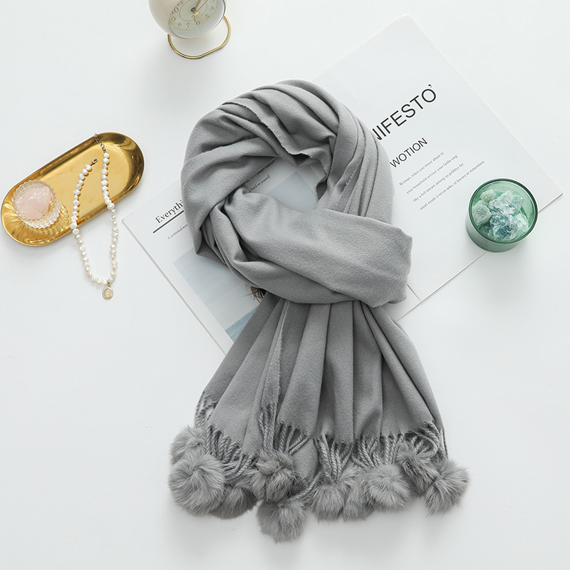 Šal od imitacije kašmira – elegantan, minimalističan (twill tkanina • topao • zima)