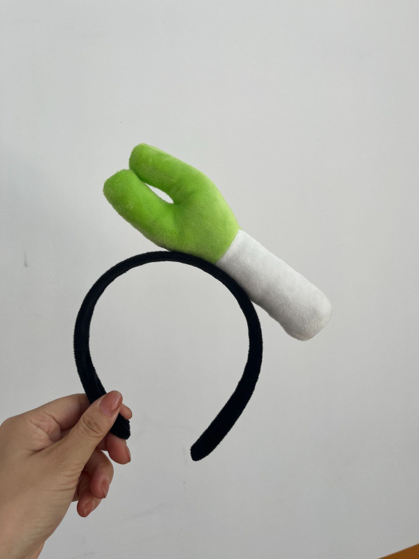 Ukosnica za kosu s plišanim motivima hrane - hot dog, kruh, kupus, voće i povrće za djecu (proljeće 2023)