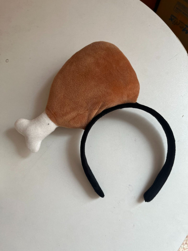 Ukosnica za kosu s plišanim motivima hrane - hot dog, kruh, kupus, voće i povrće za djecu (proljeće 2023)