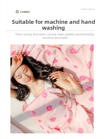 Koraalpluüs pleed üliõpilaste majja; multikas muster; materjal: vill; lihtne ja kaasaegne stiil; värvikindlus: 4.