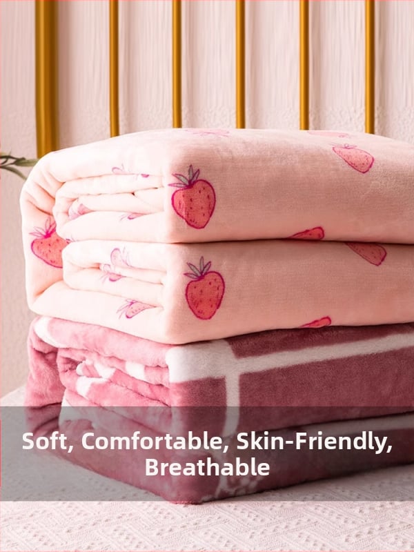 Koraalpluüs pleed üliõpilaste majja; multikas muster; materjal: vill; lihtne ja kaasaegne stiil; värvikindlus: 4.