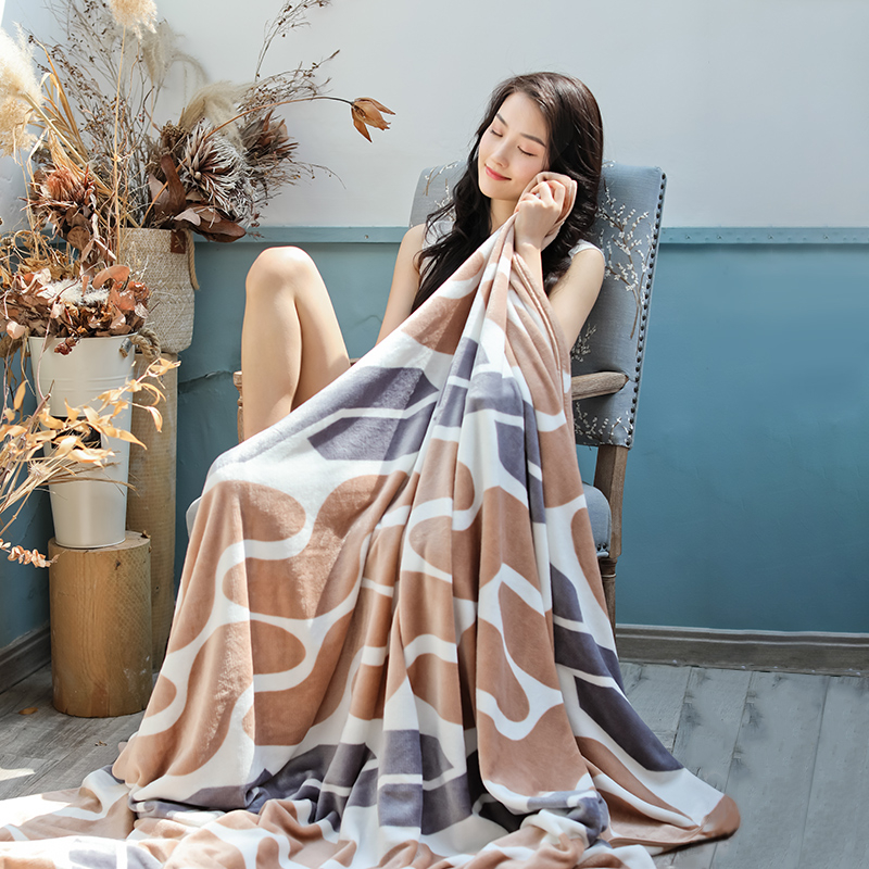 Koraalpluüs pleed üliõpilaste majja; multikas muster; materjal: vill; lihtne ja kaasaegne stiil; värvikindlus: 4.