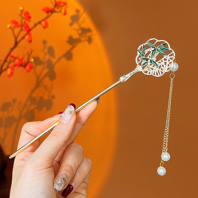 Matu spraudnis galvas rotai ar pūciņu, retro ģeometriska sakausējuma, 2025. gada pavasaris