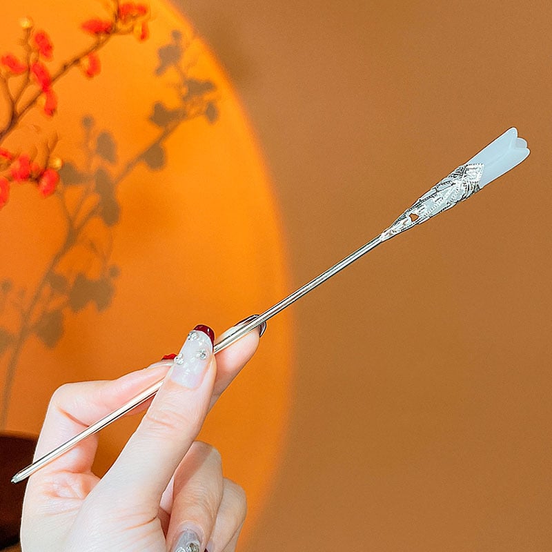 Matu spraudnis galvas rotai ar pūciņu, retro ģeometriska sakausējuma, 2025. gada pavasaris