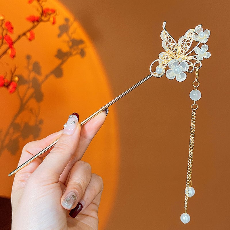 Matu spraudnis galvas rotai ar pūciņu, retro ģeometriska sakausējuma, 2025. gada pavasaris