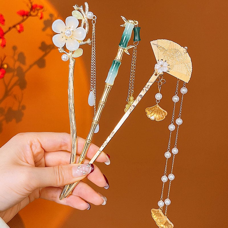 Matu spraudnis galvas rotai ar pūciņu, retro ģeometriska sakausējuma, 2025. gada pavasaris