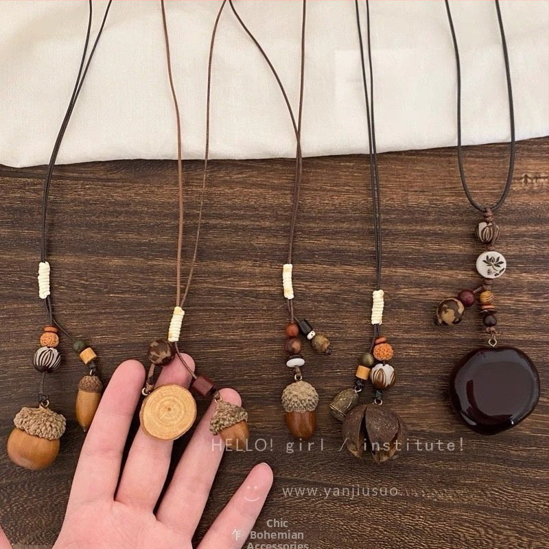 Dlhý dámsky náhrdelník s geometrickým príveskom, kórejský štýl, zinková zliatina, jar 2025