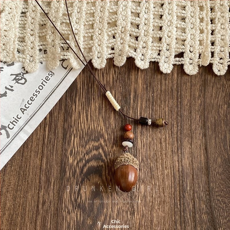 Ilga sieviešu kaklarota ar ģeometrisku piekari, korejiešu stila, cinka sakausējums, pavasaris 2025