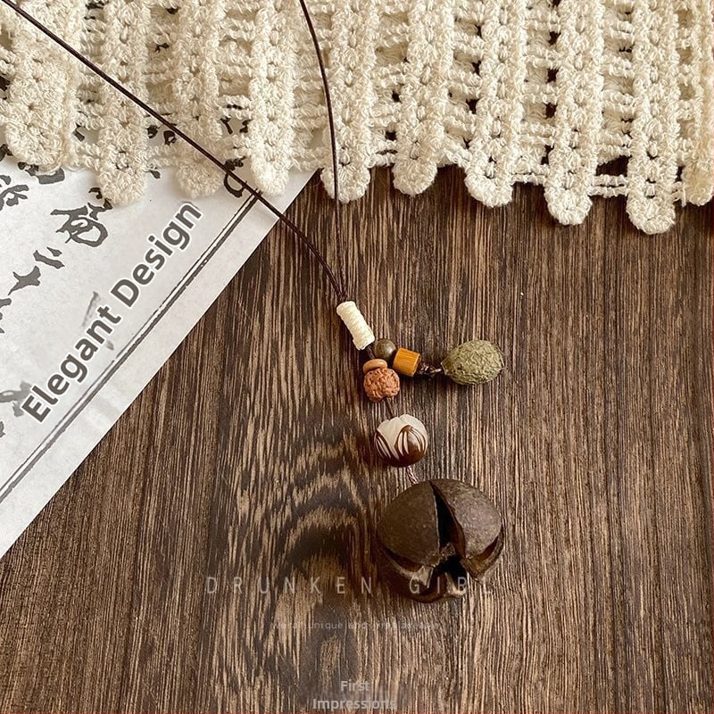 Ilga sieviešu kaklarota ar ģeometrisku piekari, korejiešu stila, cinka sakausējums, pavasaris 2025