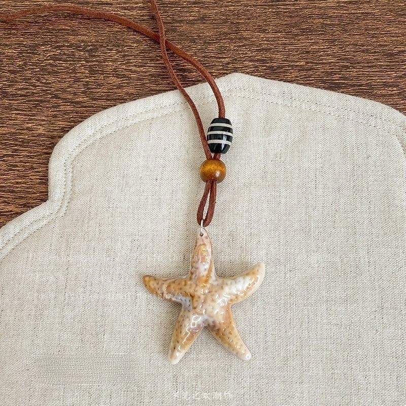 Ilga sieviešu kaklarota ar ģeometrisku piekari, korejiešu stila, cinka sakausējums, pavasaris 2025