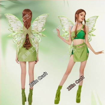 Eņģeļu spārni uz muguras - COSPLAY piederums, Materiāls: audums, Apstrāde: puse manuālā un puse mehāniskā, Grimu rekvizīts kostīmam, Nav importēts