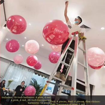 Balionas, Apskritos formos popierinis balionas, Falling Earth, Nacionalinės dienos kabama dekoracija, Dviejų sluoksnių 2-in-1