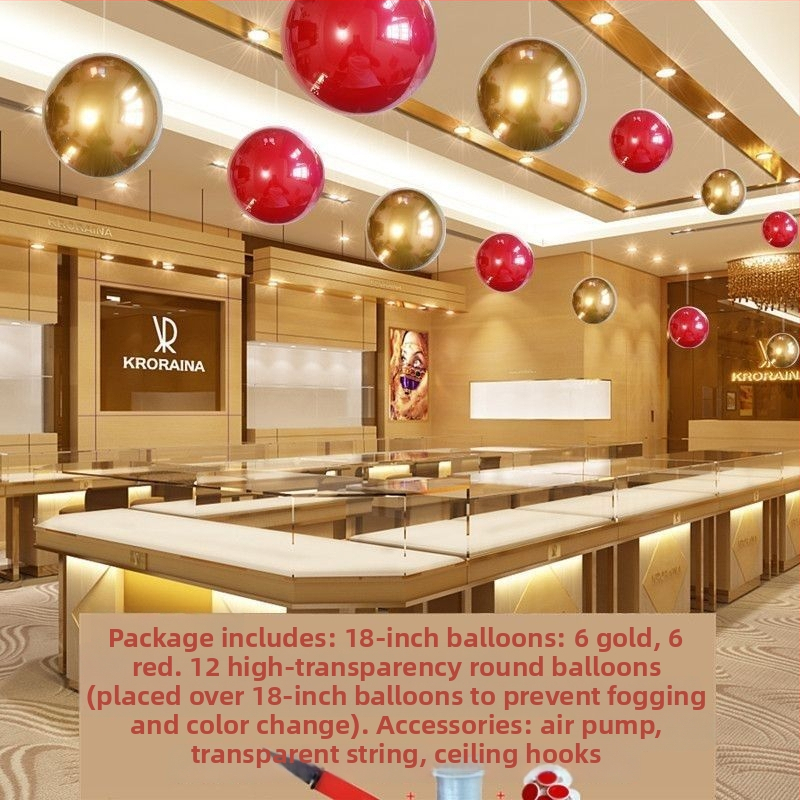 Balionas, Apskritos formos popierinis balionas, Falling Earth, Nacionalinės dienos kabama dekoracija, Dviejų sluoksnių 2-in-1