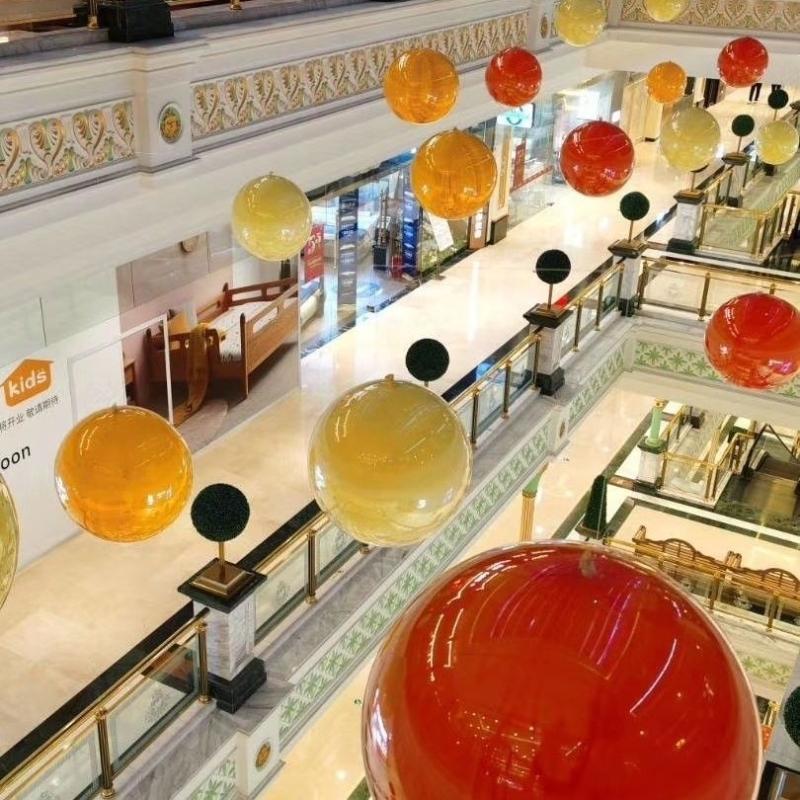 Balionas, Apskritos formos popierinis balionas, Falling Earth, Nacionalinės dienos kabama dekoracija, Dviejų sluoksnių 2-in-1