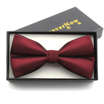 Bow tie za muškarce – korejski stil, ravna glava, Jacquard tkanina, poliester vlakno, monokromatski uzorak