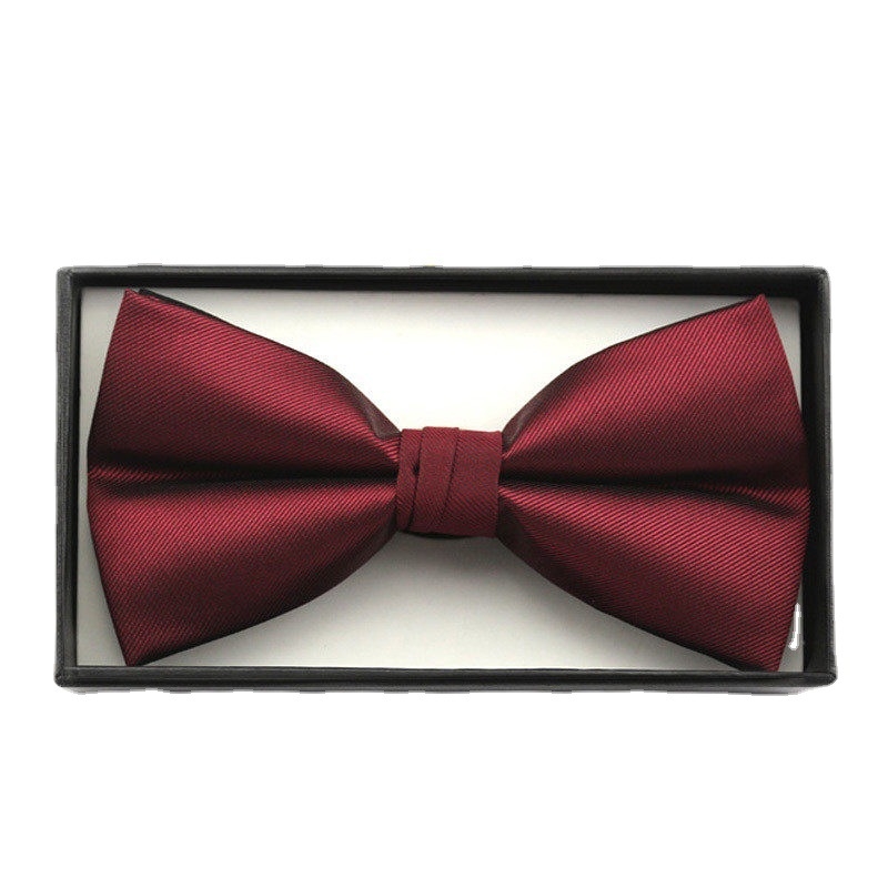 Bow tie za muškarce – korejski stil, ravna glava, Jacquard tkanina, poliester vlakno, monokromatski uzorak