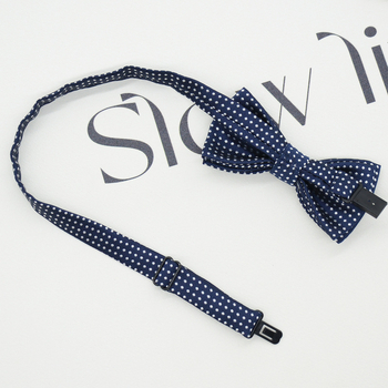Gyerekeknek szóló pöttyös papion, koreai stílusú, jacquard szövés, poliészter anyag