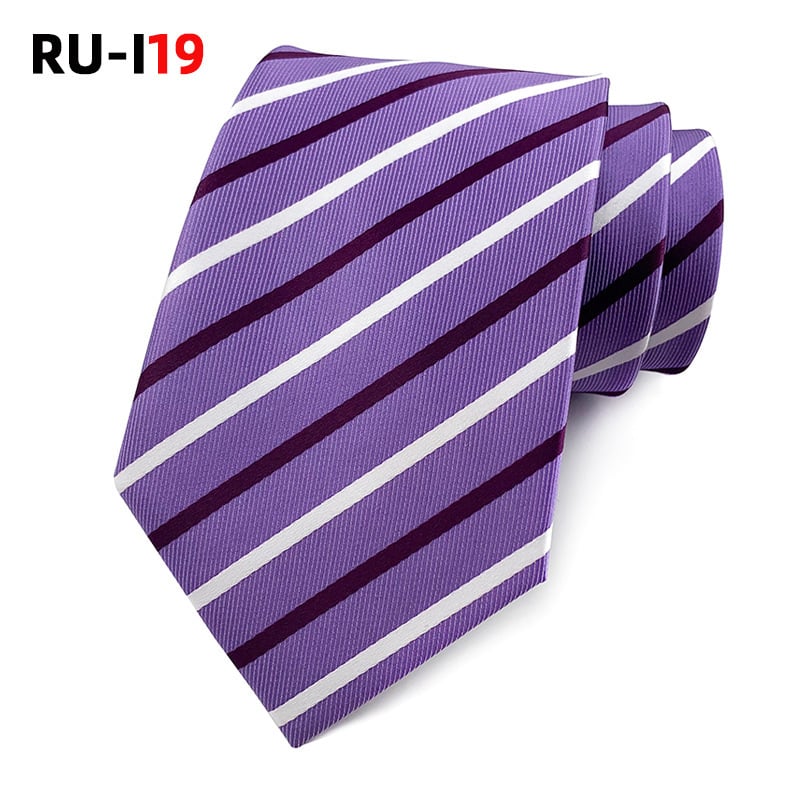 Vyriška kaklaraištis dryžiais | poliesterio pluoštai, įprastas plotis, žakardo apdaila, Arrow stilius, unisex, kasdienis stilius