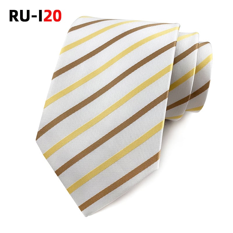 Vyriška kaklaraištis dryžiais | poliesterio pluoštai, įprastas plotis, žakardo apdaila, Arrow stilius, unisex, kasdienis stilius