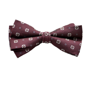 Muška leptir-mašna jacquard, ravna glava, uzorak slomljenih cvjetova, poliester vlakna