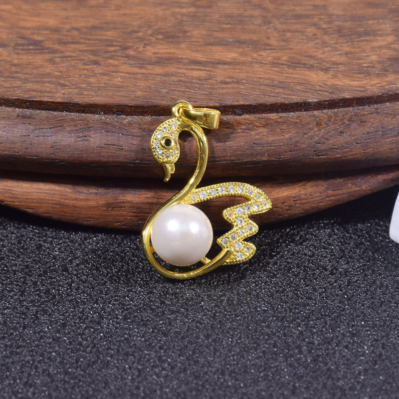 Kriauklių karoliukų geometrijškas pakabukas grandinėlė, įkvėpta korėjietiško stiliaus, poliruota danga