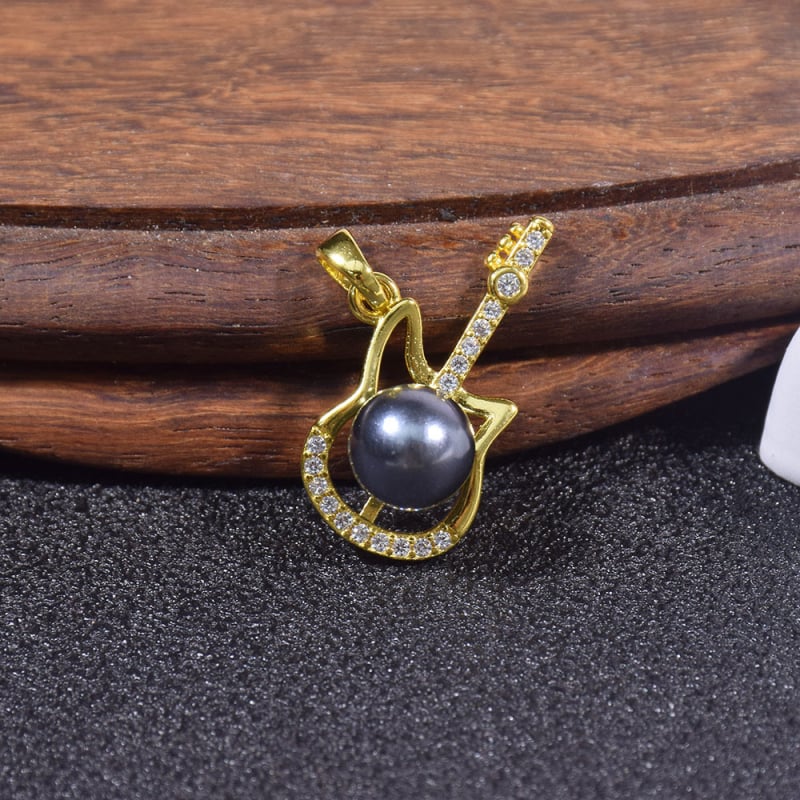 Kriauklių karoliukų geometrijškas pakabukas grandinėlė, įkvėpta korėjietiško stiliaus, poliruota danga