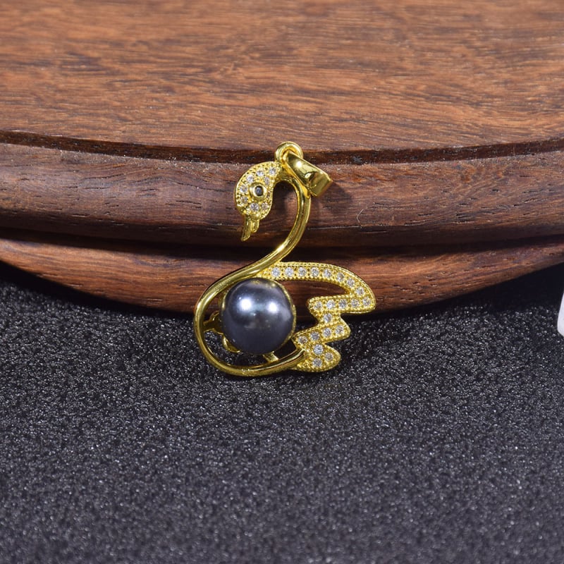 Kriauklių karoliukų geometrijškas pakabukas grandinėlė, įkvėpta korėjietiško stiliaus, poliruota danga