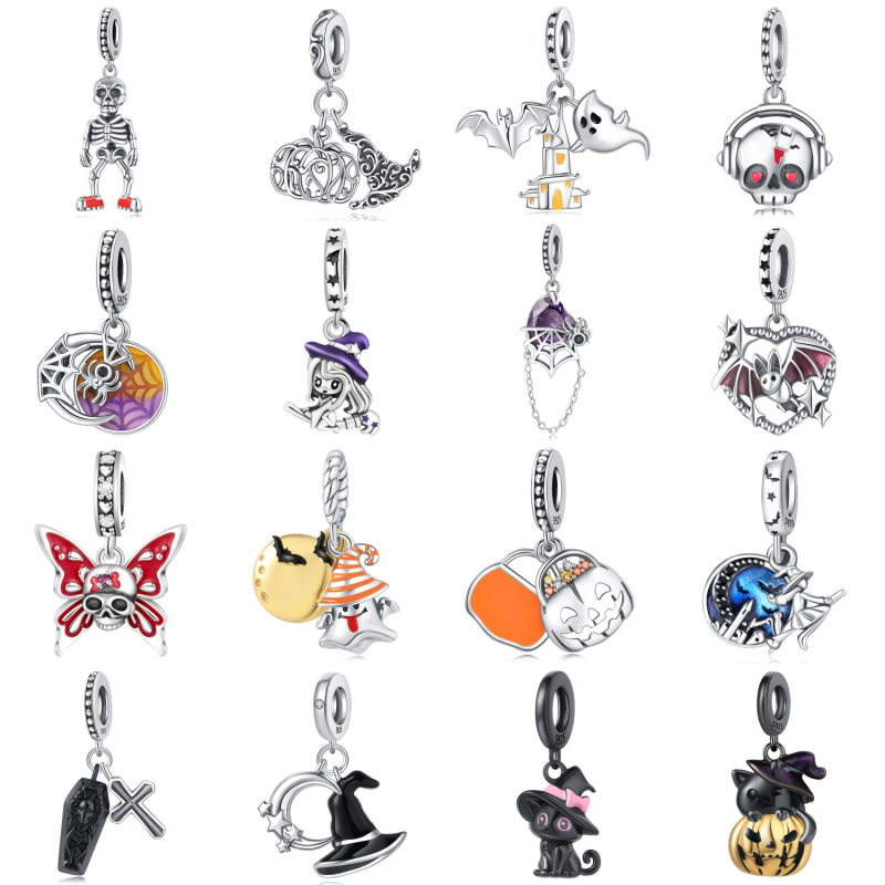 925 sidabro Raganiškos kepurės pakabukas – originalus dizainas, klijinė apdaila, forma: kita