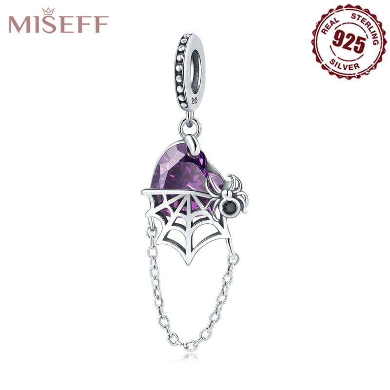 925 sidabro Raganiškos kepurės pakabukas – originalus dizainas, klijinė apdaila, forma: kita