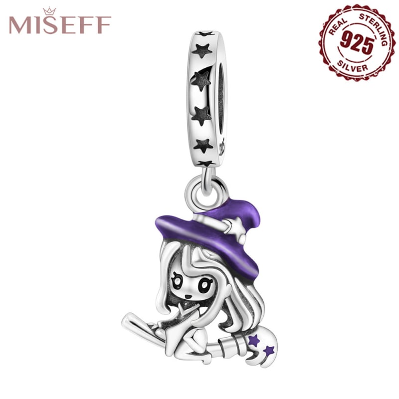 925 sidabro Raganiškos kepurės pakabukas – originalus dizainas, klijinė apdaila, forma: kita