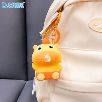 Capybara Lulu võtmehoidja – Squishy Bubble, karikatuurne stiil, sulam + PVC, litsentsitud IP