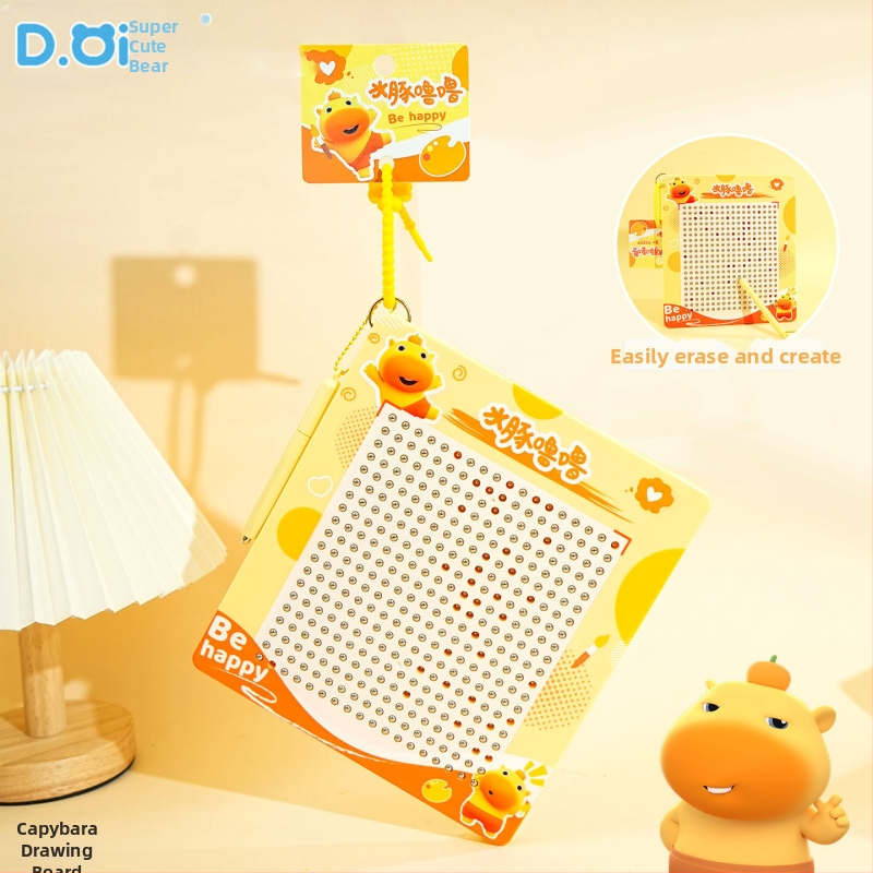 Capybara Lulu võtmehoidja – Squishy Bubble, karikatuurne stiil, sulam + PVC, litsentsitud IP