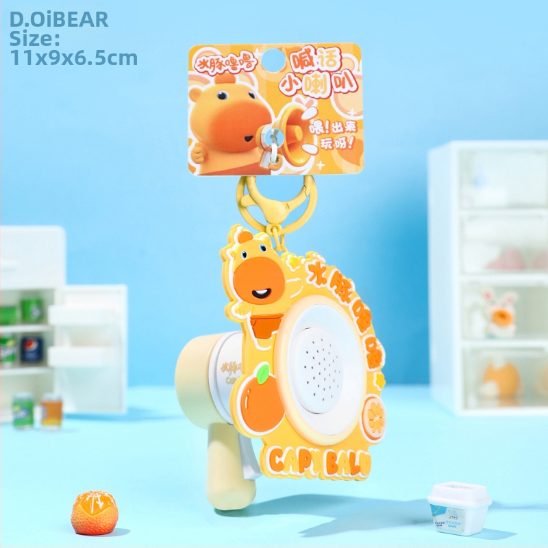 Capybara Lulu võtmehoidja – Squishy Bubble, karikatuurne stiil, sulam + PVC, litsentsitud IP