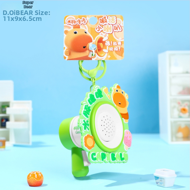 Capybara Lulu võtmehoidja – Squishy Bubble, karikatuurne stiil, sulam + PVC, litsentsitud IP