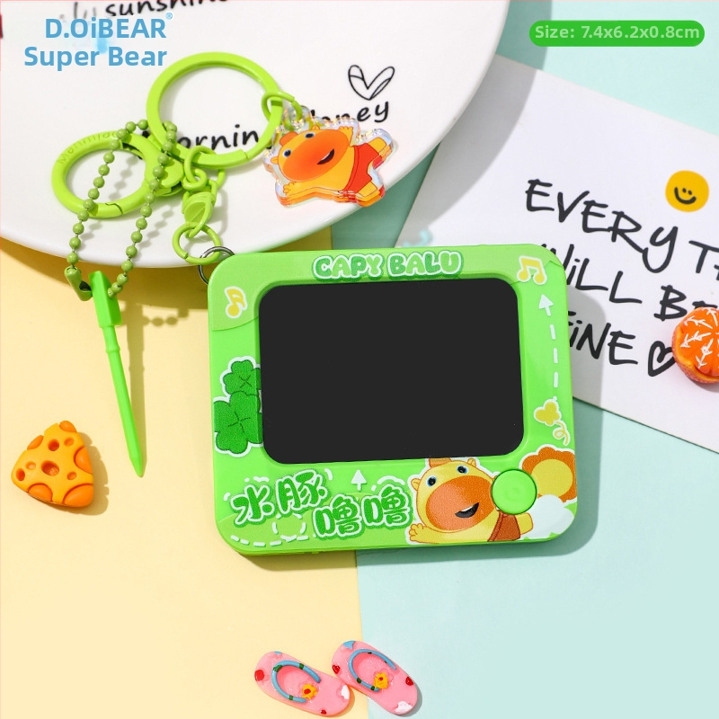 Capybara Lulu võtmehoidja – Squishy Bubble, karikatuurne stiil, sulam + PVC, litsentsitud IP