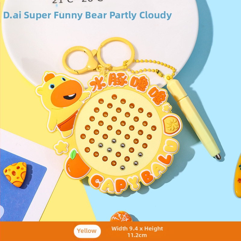 Capybara Lulu võtmehoidja – Squishy Bubble, karikatuurne stiil, sulam + PVC, litsentsitud IP