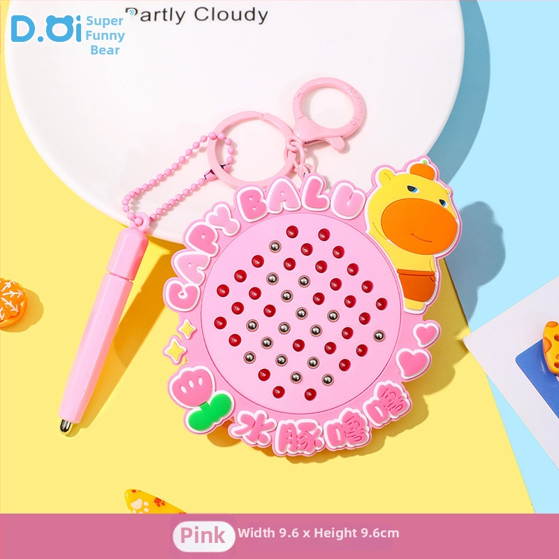 Capybara Lulu võtmehoidja – Squishy Bubble, karikatuurne stiil, sulam + PVC, litsentsitud IP