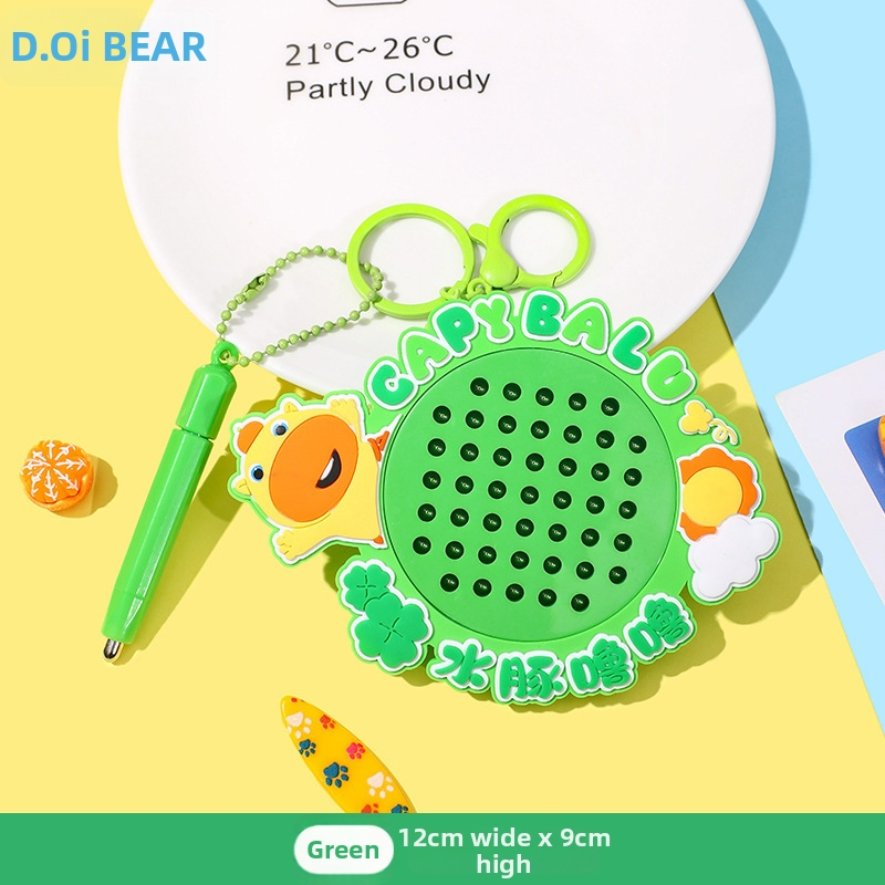 Capybara Lulu võtmehoidja – Squishy Bubble, karikatuurne stiil, sulam + PVC, litsentsitud IP