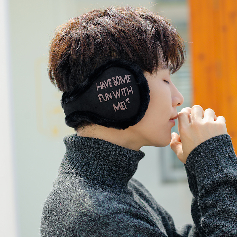 Meestele mõeldud kõrvakaitsed - fleece voodriga, paks, tuuletõkke, soojad talveks, tagant kandmise disain