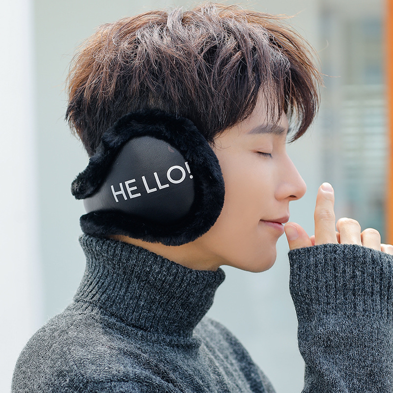 Meestele mõeldud kõrvakaitsed - fleece voodriga, paks, tuuletõkke, soojad talveks, tagant kandmise disain