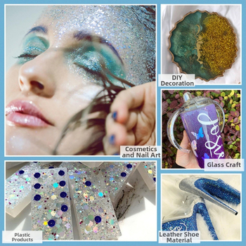 Nagu gliterēti ar PET materiālu, zvaigžņu debess raksts, korejiešu stila spožs pārklājums