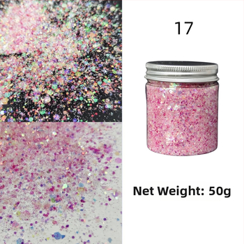 Nagu gliterēti ar PET materiālu, zvaigžņu debess raksts, korejiešu stila spožs pārklājums