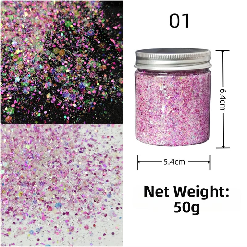 Nagu gliterēti ar PET materiālu, zvaigžņu debess raksts, korejiešu stila spožs pārklājums