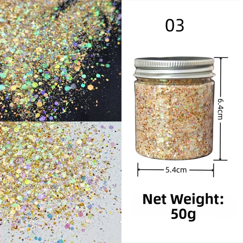 Nagu gliterēti ar PET materiālu, zvaigžņu debess raksts, korejiešu stila spožs pārklājums