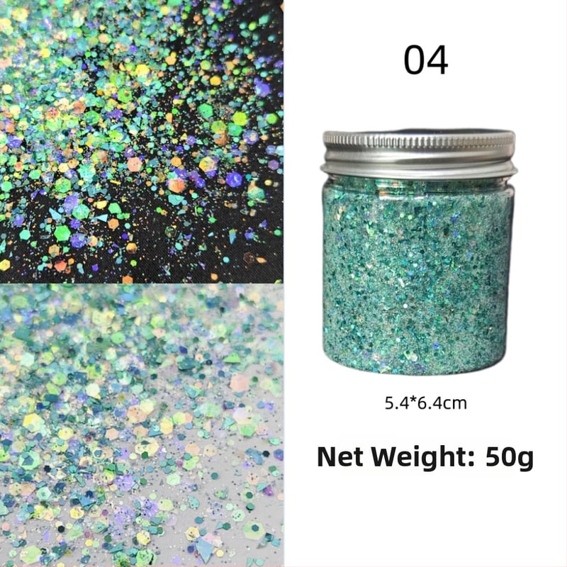 Nagu gliterēti ar PET materiālu, zvaigžņu debess raksts, korejiešu stila spožs pārklājums