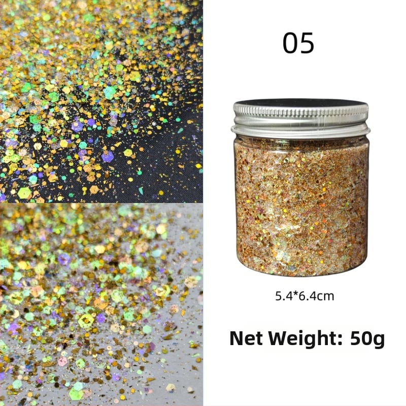 Nagu gliterēti ar PET materiālu, zvaigžņu debess raksts, korejiešu stila spožs pārklājums