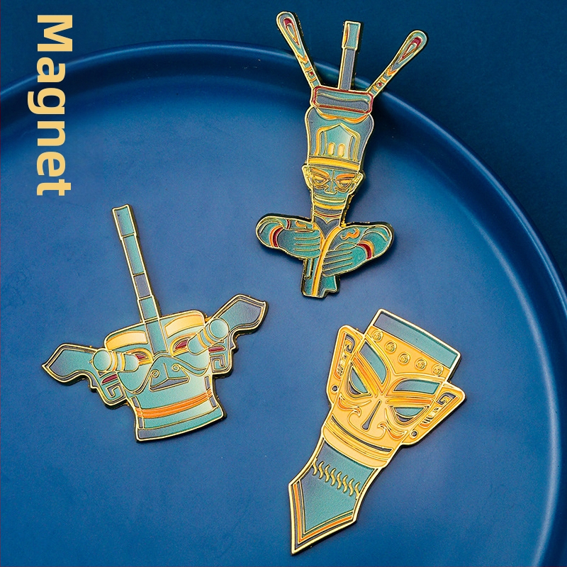 Метална брошка-значка в стил модерно изкуство – подарък за рожден ден, дипломиране и парти, подходящ за приятели и съученици