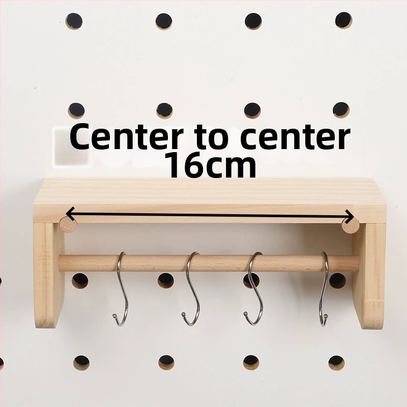 Mediniai priedai perforuotai plokštei su skandinaviško stiliaus kabliu, apkrova, beech wood, Baimao prekės ženklas, kilmė Linyi, 2020 m. pavasaris