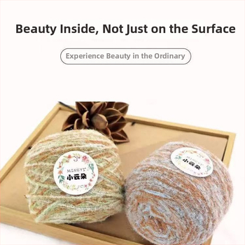 6-szálas Marshmallow mousse fonal horgoláshoz és kézi kötéshez — semi-worsted, felhő-szerű textúra tejwafla