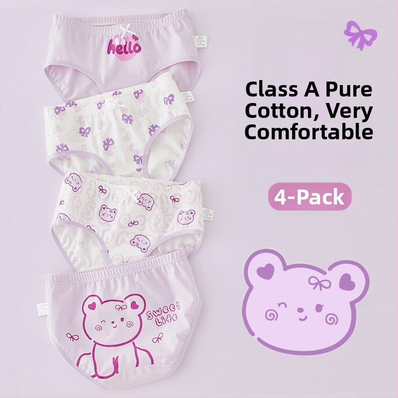 Dječje gaćice od pamuka Class A, za djecu 3–8 godina, srednji pojas, 95% pamuka